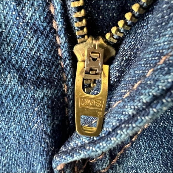 Levi’s Superlow 518 jeans flare true blue wash jean size 13 Long  wide leg - Picture 2 of 12